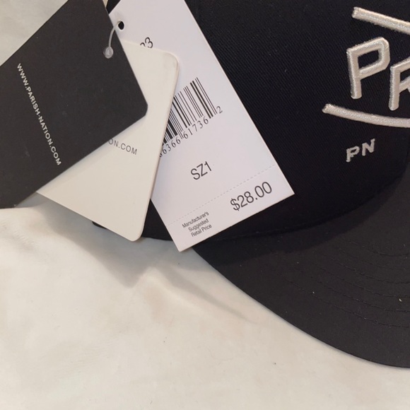 Parish Nation Black & Cream SnapBack Baseball Hat - Picture 7 of 9